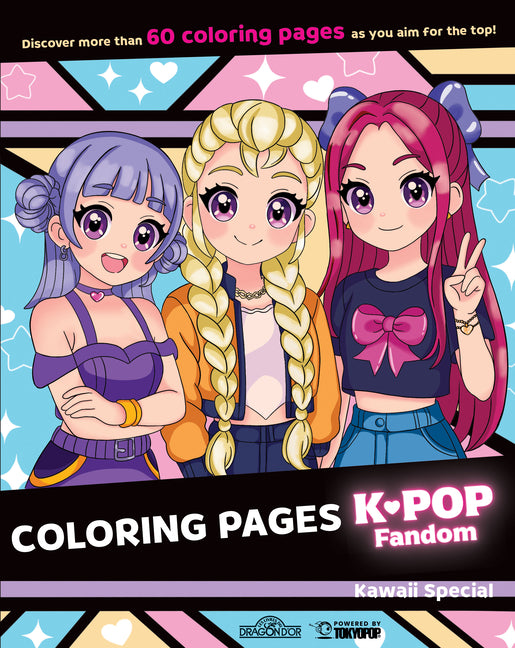 K-Pop Fandom Coloring Pages: Kawaii Special by Alff, Nadine