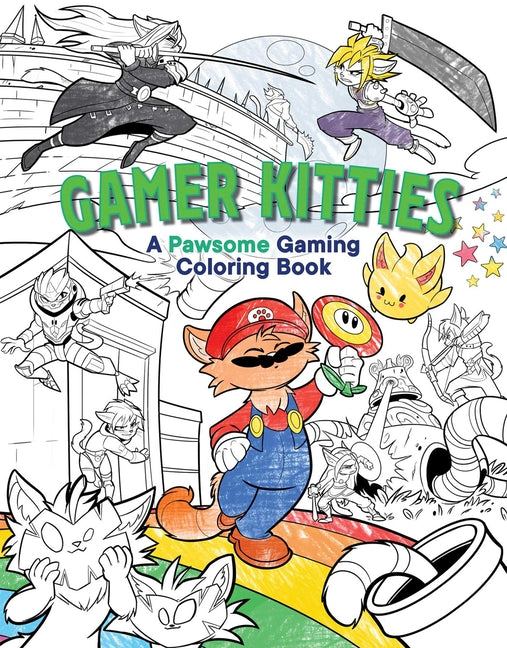 Gamer Kitties: A Pawsome Gaming Coloring Book by Insight Editions